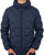 Benetton Quilted Hooded Jacket Navy
