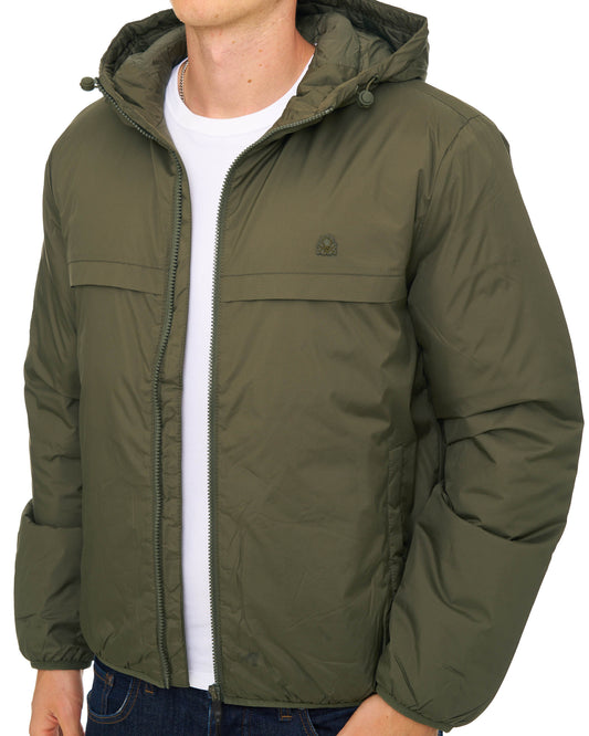 Benetton Benetton Rain Defender Padded Jacket Khaki Green