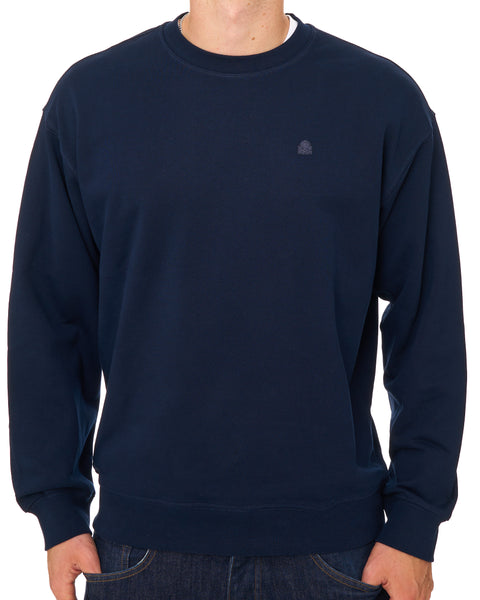 Benetton Relaxed Fit Sweatshirt Navy Tonal
