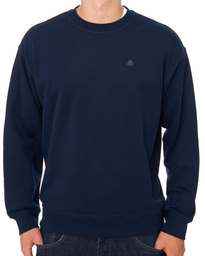 Benetton Relaxed Fit Sweatshirt Navy Tonal