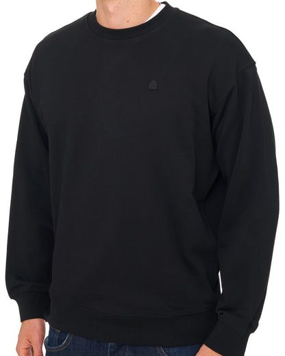 Benetton Relaxed Fit Sweatshirt Tonal Black