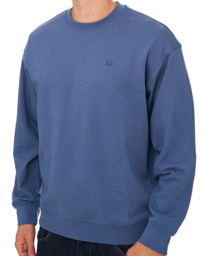 Benetton Relaxed Fit Sweatshirt Tonal Blue