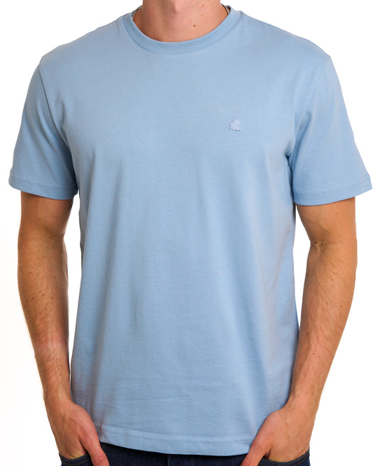 Benetton Benetton Small Logo T-shirt Tonal Dusty Sky