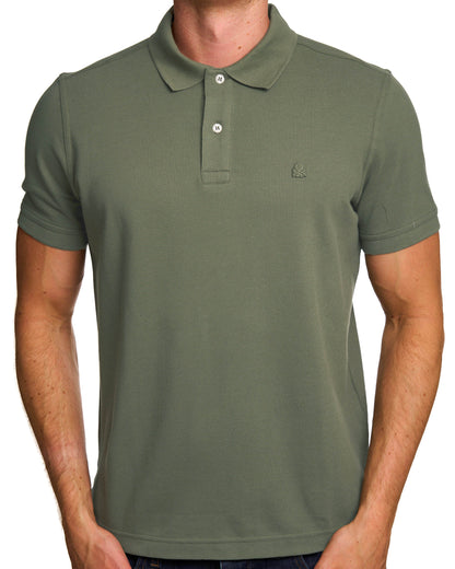 Benetton Polo Shirt Tonal Khaki
