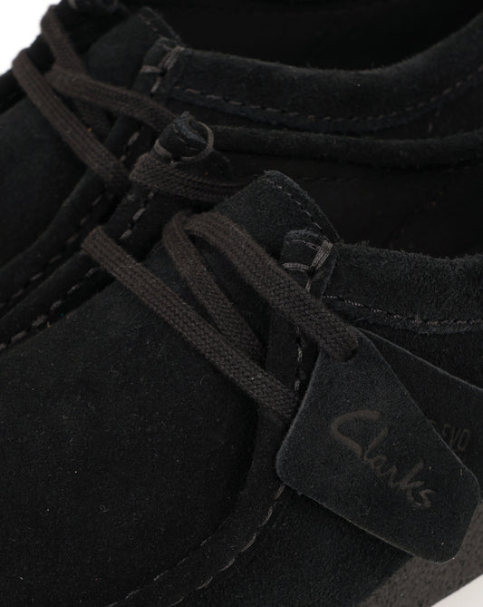 Clarks Originals Clarks Wallabee Shoes Black Suede