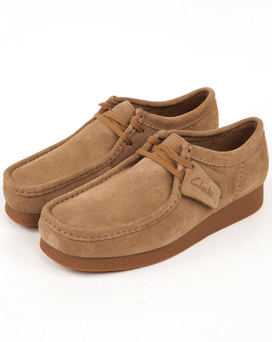 Clarks Originals Clarks Wallabee Shoes Dark Sand Suede