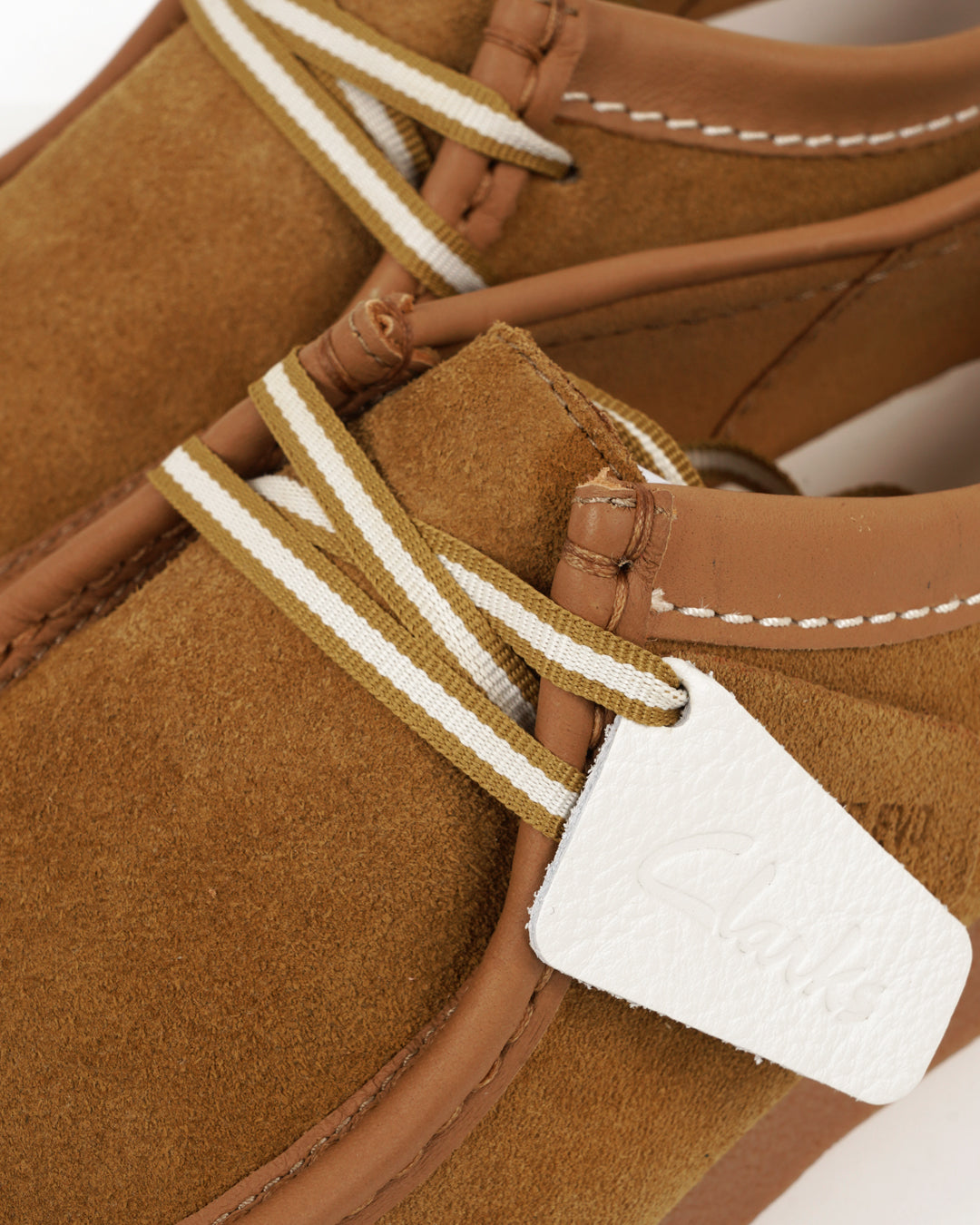 Clarks Wallabee Shoes Ochre Suede