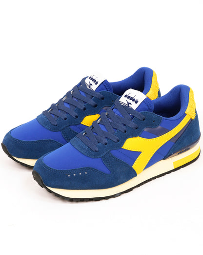 Diadora Camaro M2 Smooth Trainers Deep Blue Yellow