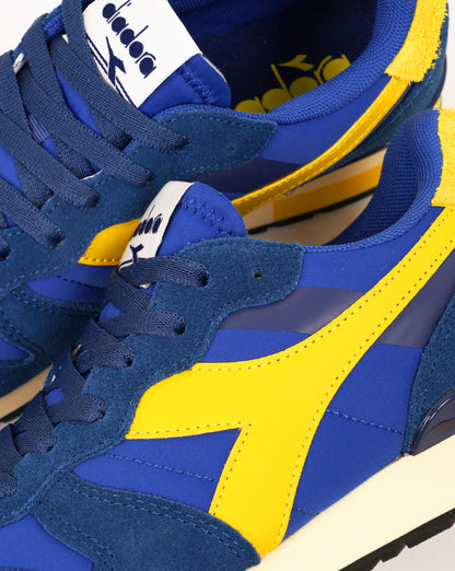 Diadora Camaro M2 Smooth Trainers Deep Blue Yellow
