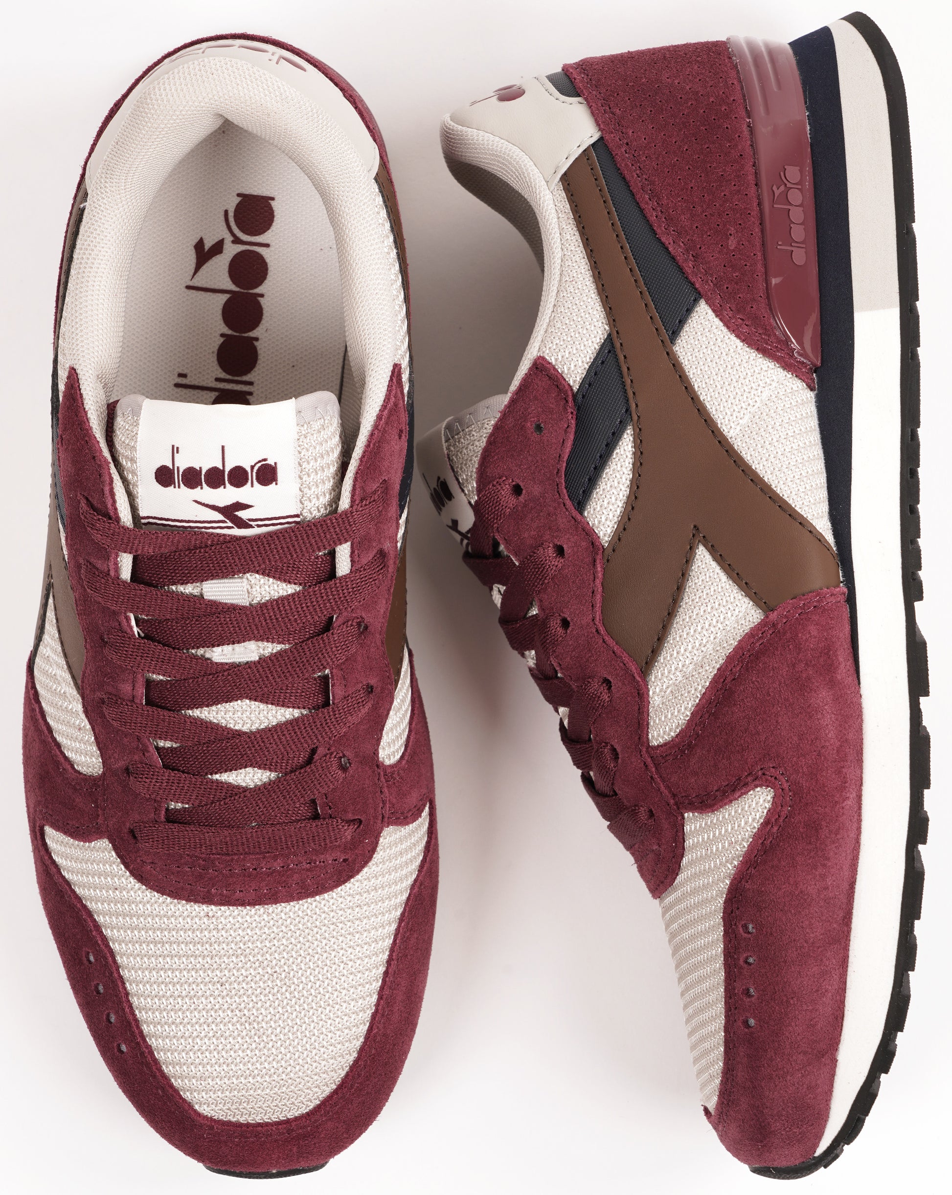 Diadora Camaro M2 Trainers Claret/Brown