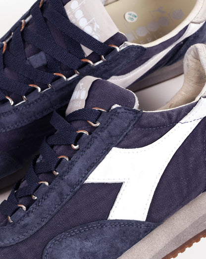 Diadora Equipe Canvas Stone Wash EVO Trainers Blue Denim