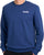 Diadora Logo Crew Sweatshirt Navy Peony