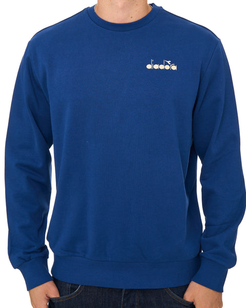 Diadora Logo Crew Sweatshirt Saltire Navy
