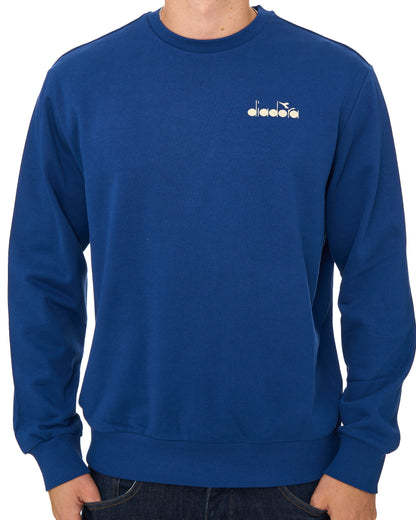 Diadora Logo Crew Sweatshirt Saltire Navy