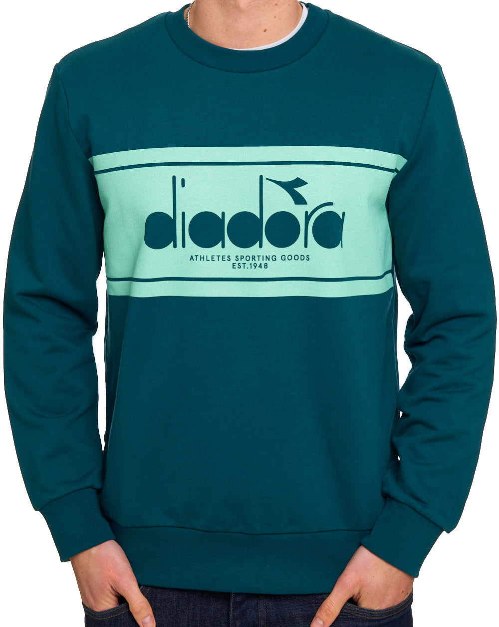 Diadora Logo Crew Sweatshirt Spruce Green