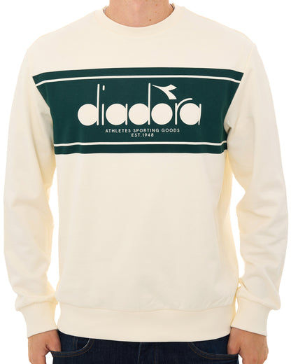 Diadora Logo Crew Sweatshirt Whisper White
