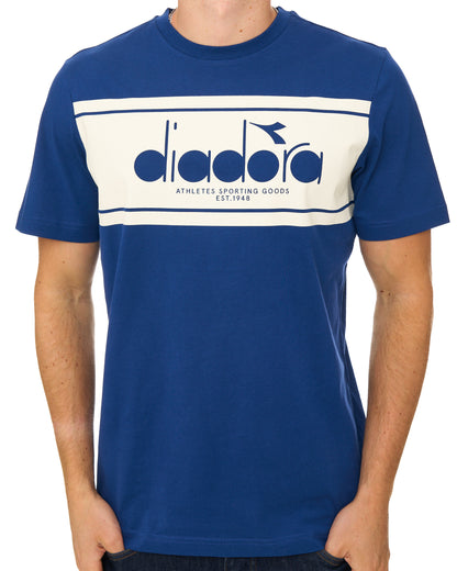Diadora Logo T-shirt Estate Blue/Whisper White