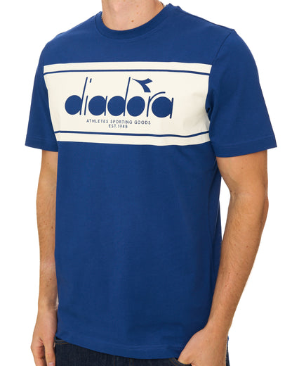 Diadora Logo T-shirt Estate Blue/Whisper White
