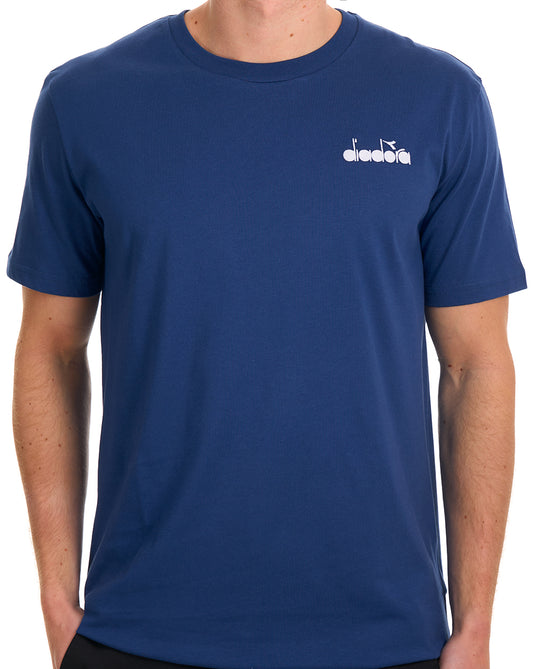 Diadora Diadora Logo T Shirt Navy Peony