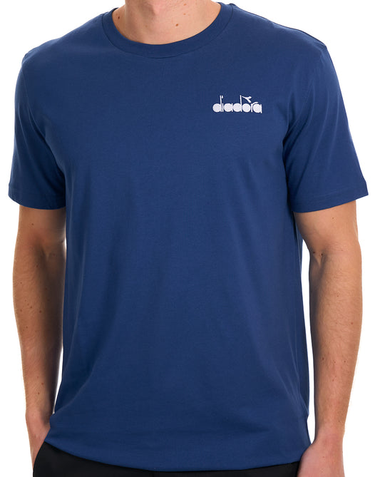 Diadora Diadora Logo T Shirt Navy Peony
