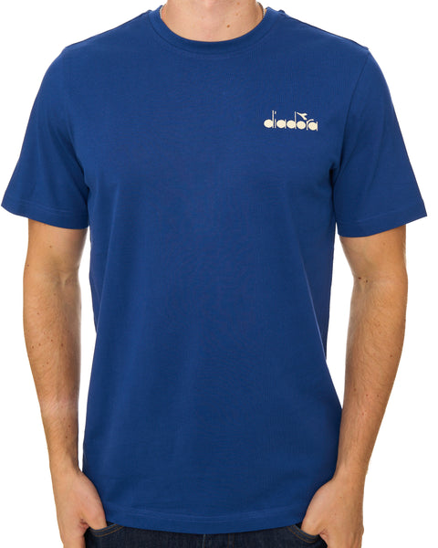 Diadora Logo T Shirt Saltire Navy