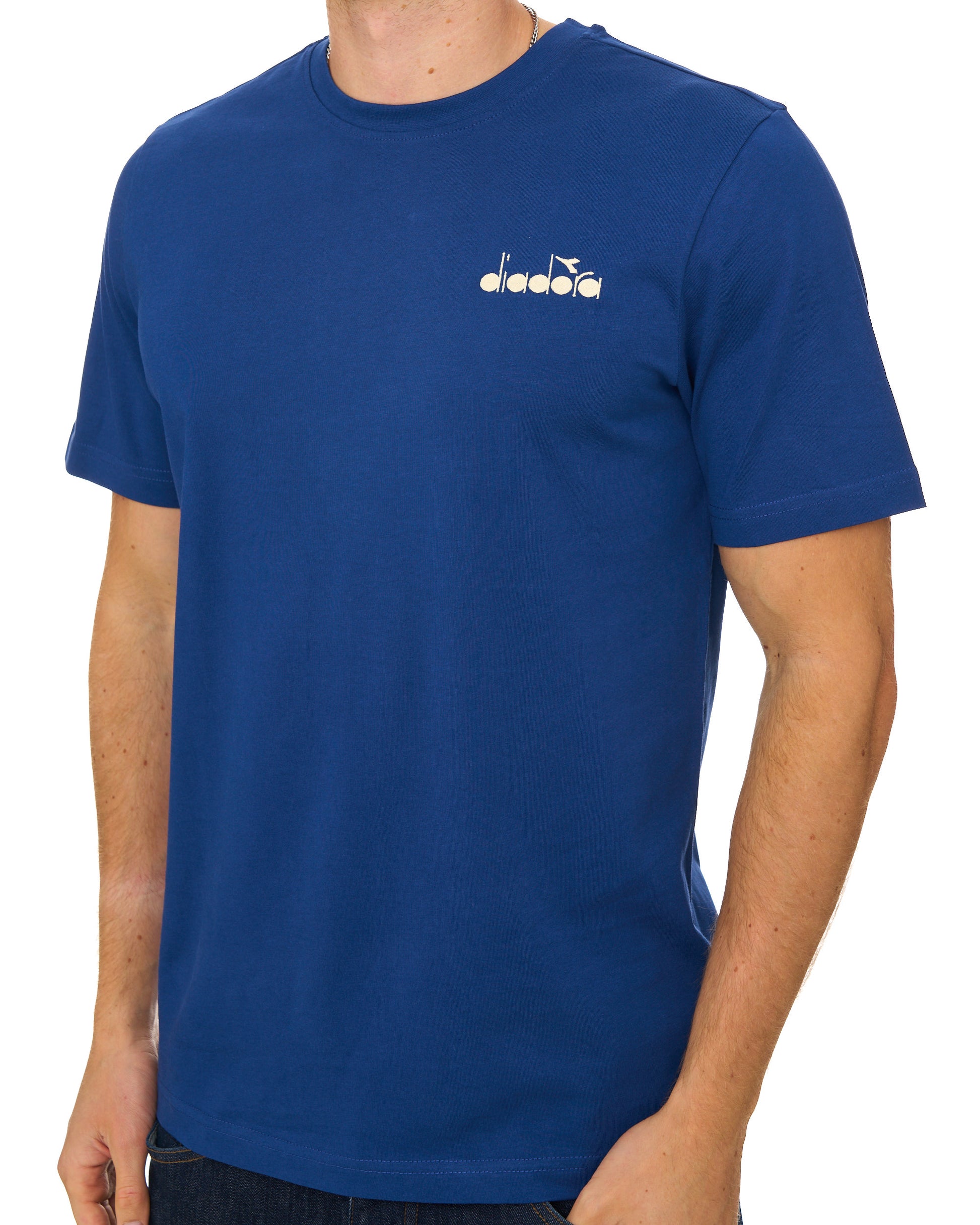 Diadora Logo T Shirt Saltire Navy