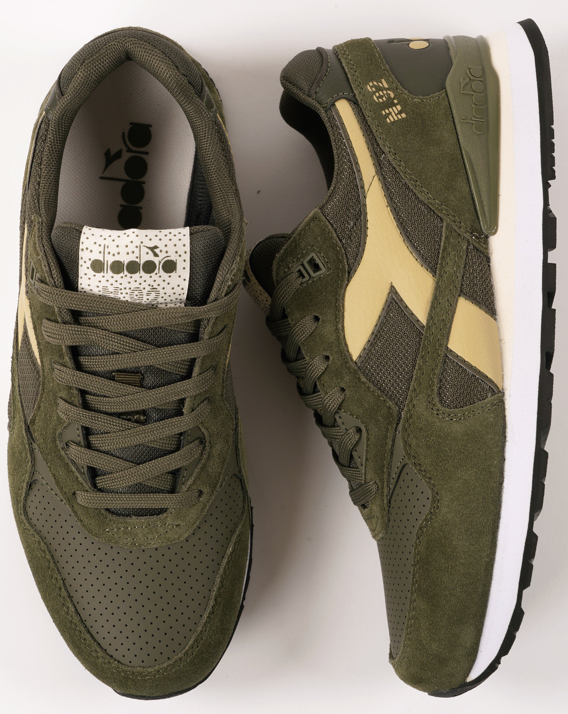 Diadora N92 Advance Trainers Green Toad
