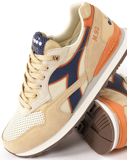 Diadora N92 Advance Trainers Stone/Navy/Orange