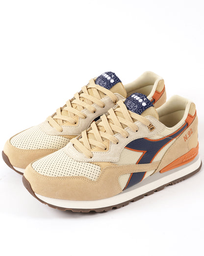 Diadora N92 Advance Trainers Stone/Navy/Orange