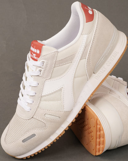 Diadora Titan Trainers Off White/Brick Red