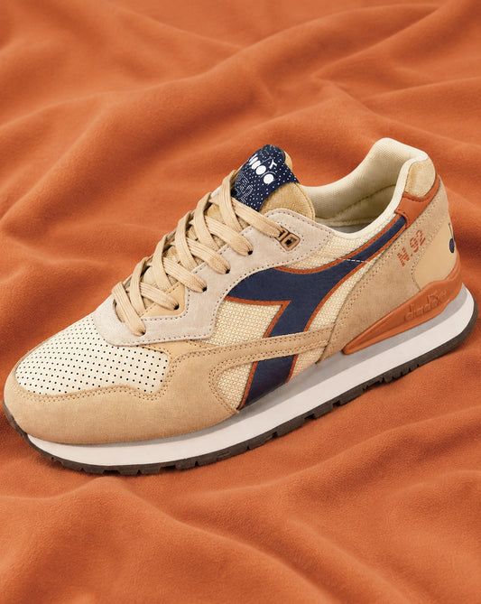 Diadora Diadora N92 Advance Trainers Stone Navy Orange