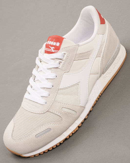 Diadora Diadora Titan Trainers Off White/Brick Red