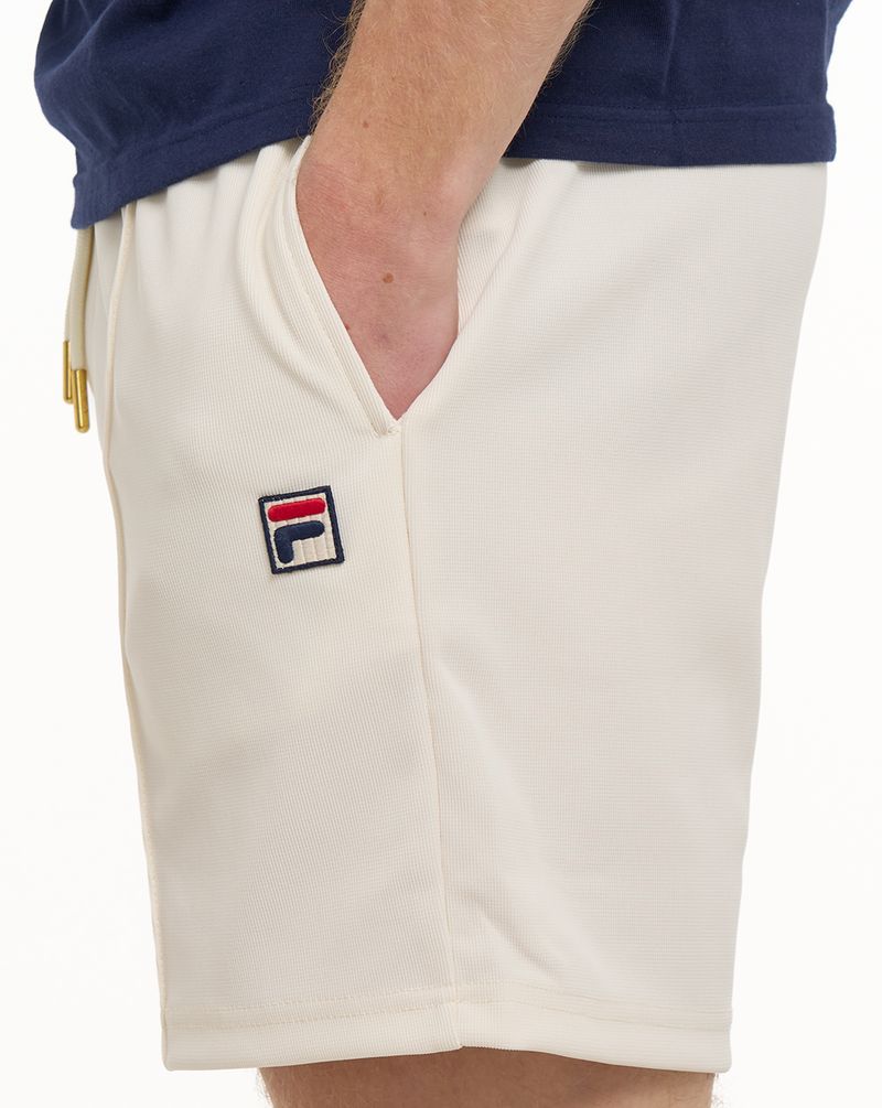Fila Vintage Eusebio Pin Tuck Shorts Gardenia