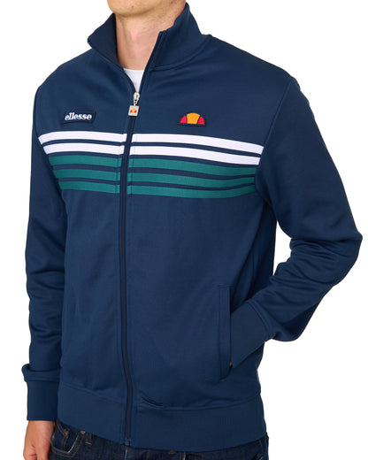 Ellesse 5 Stripe Track Top Navy/Teal