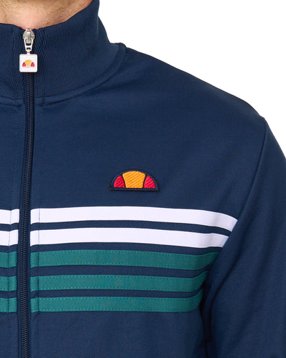 Ellesse 5 Stripe Track Top Navy/Teal