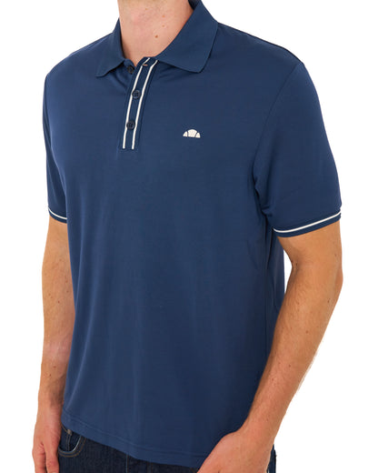 Ellesse Biagia Polo Shirt Navy/Ecru