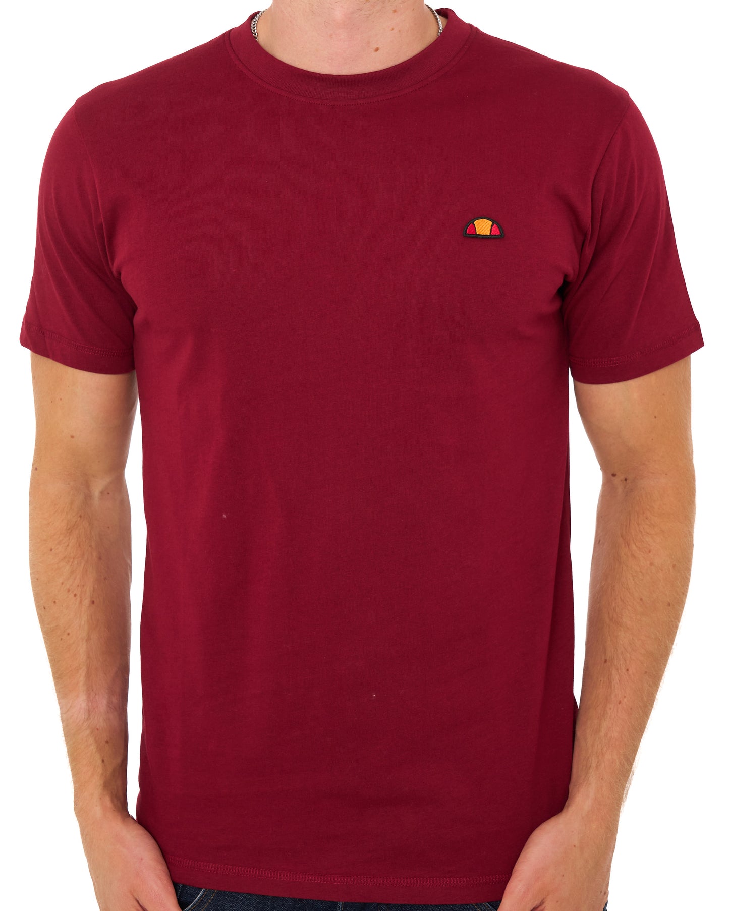 Ellesse Cassica T Shirt Burgundy