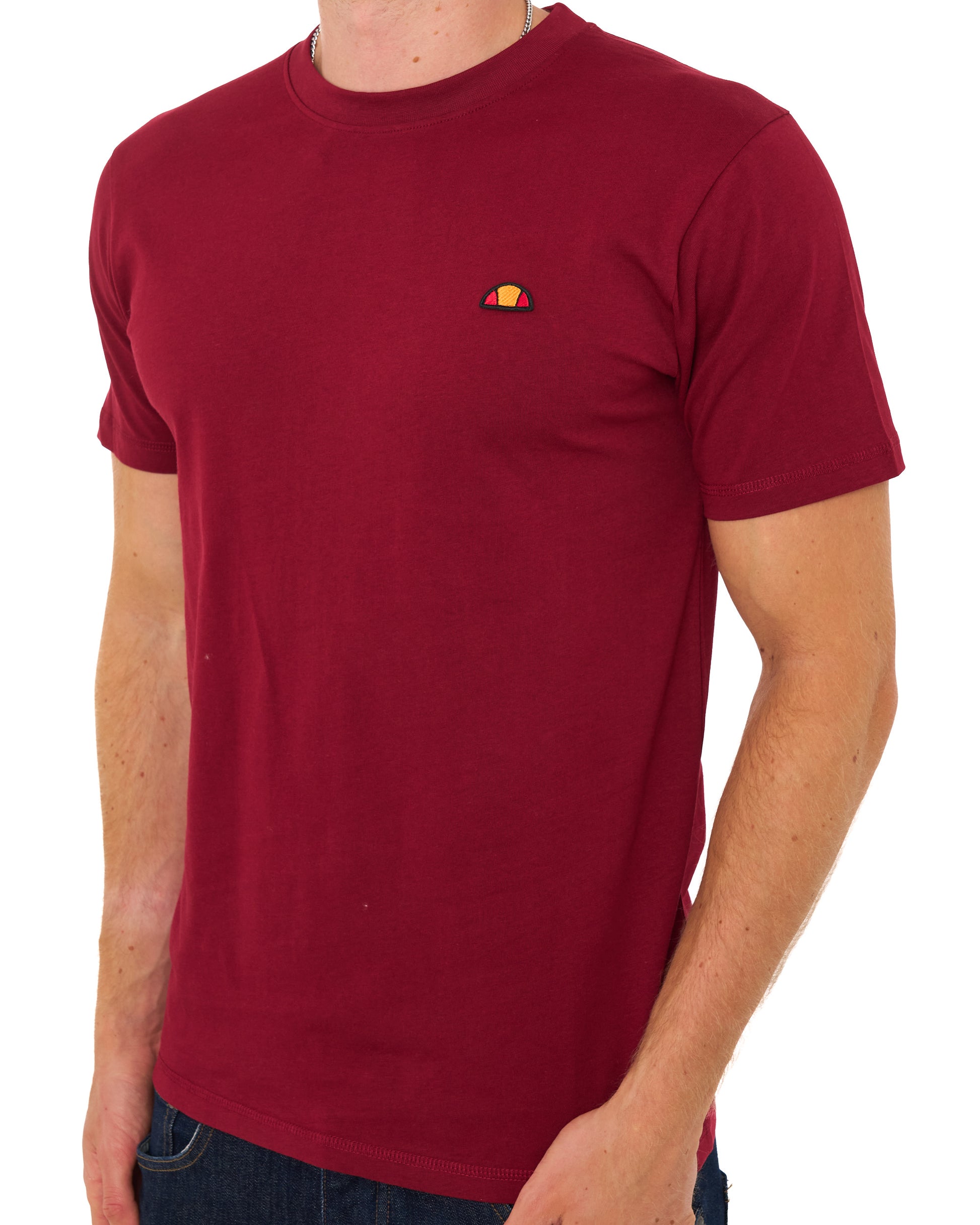 Ellesse Cassica T Shirt Burgundy