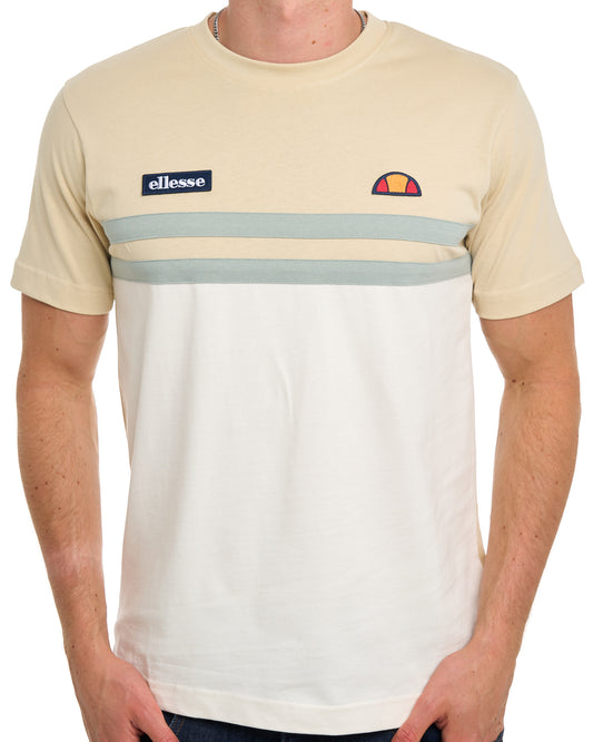 Ellesse Ellesse Duo Stripe T Shirt Off White/Stone