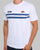Ellesse Duo Stripe T Shirt White/Blue