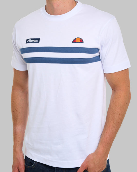 Ellesse Ellesse Duo Stripe T Shirt White/Blue