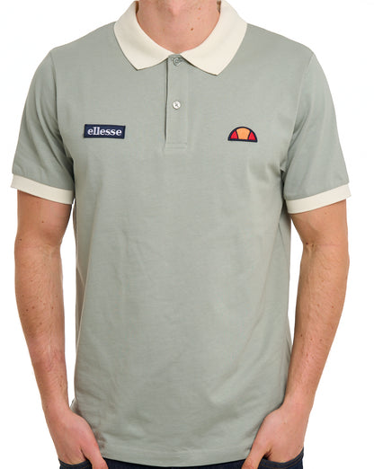 Ellesse Lessepsia Polo Shirt Sage/Off White