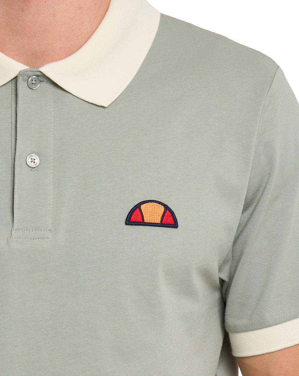 Ellesse Lessepsia Polo Shirt Sage/Off White