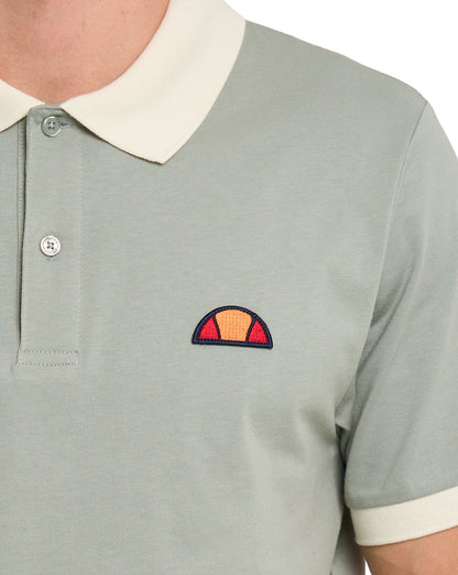Ellesse Lessepsia Polo Shirt Sage/Off White