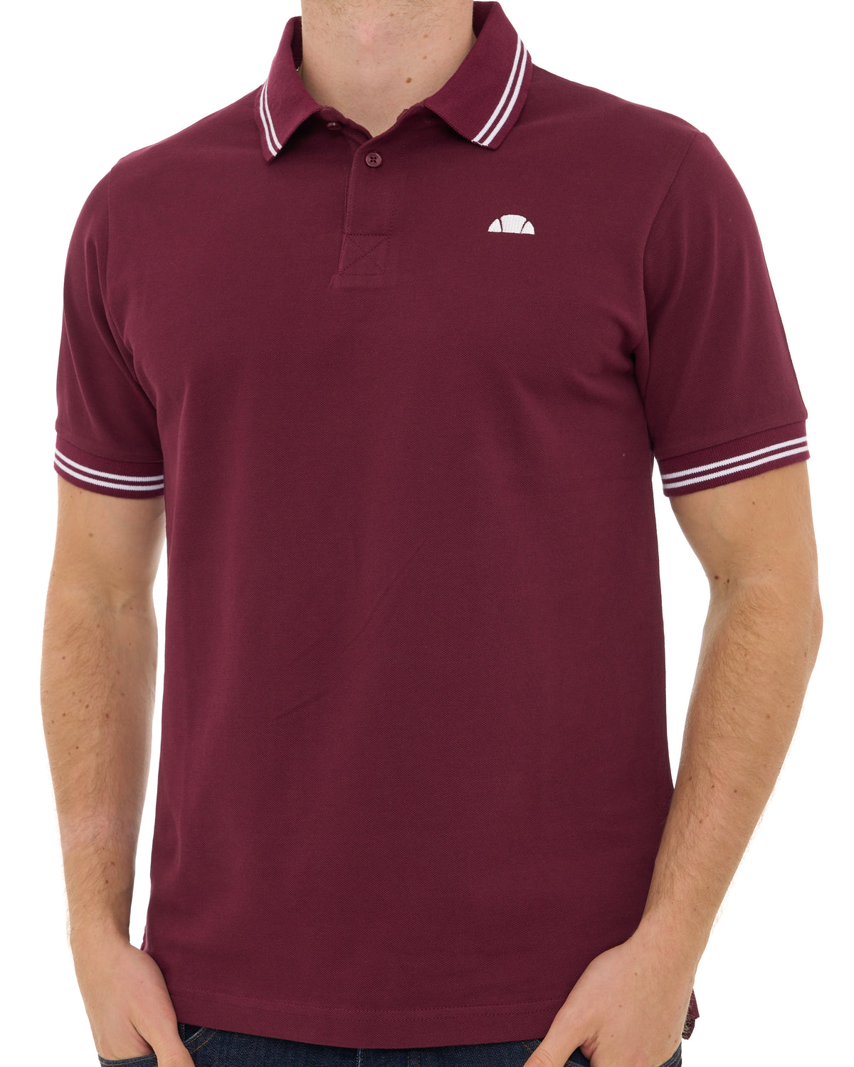 Ellesse Lioran Polo Shirt Burgundy