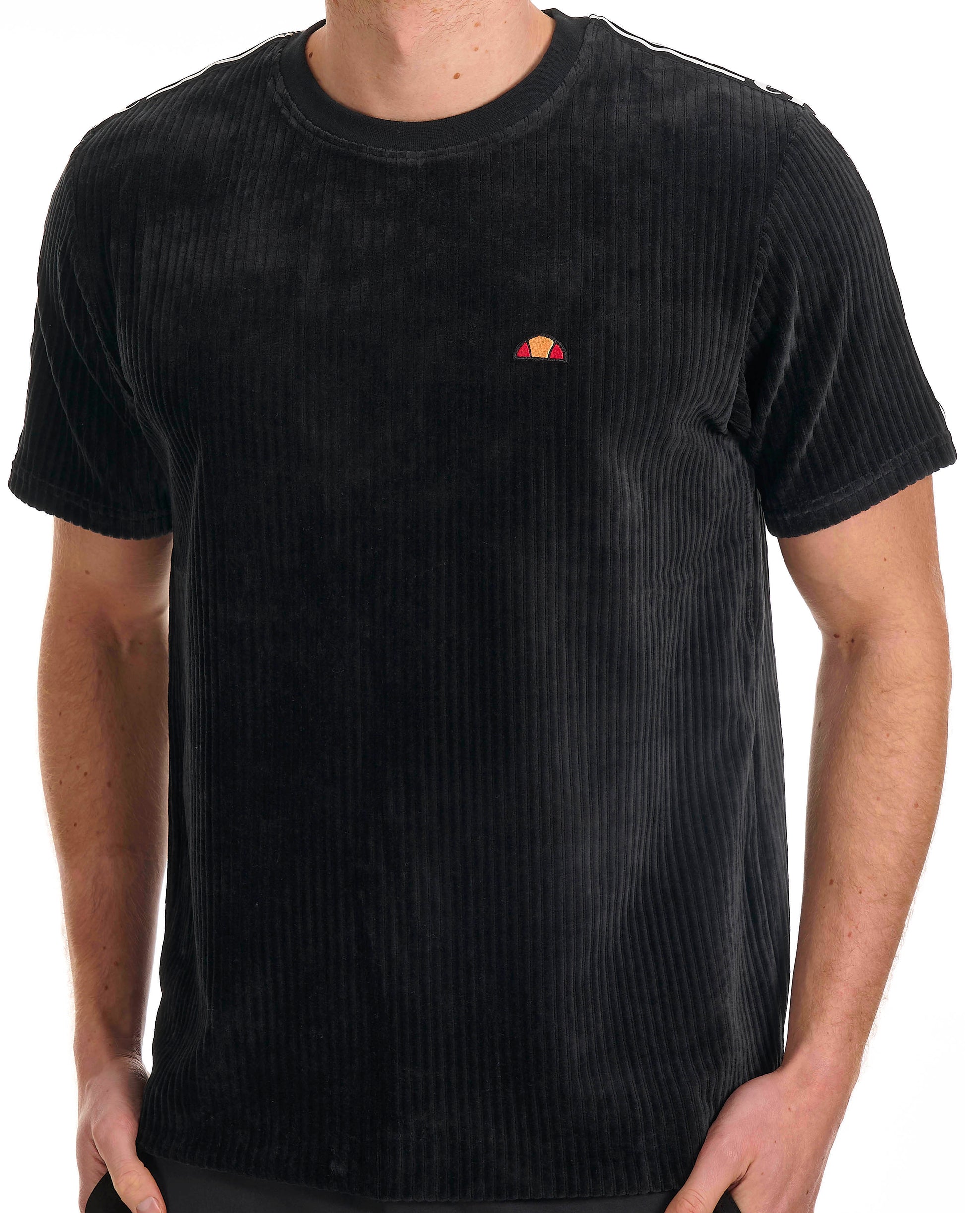 Ellesse Madori Velour T Shirt Black