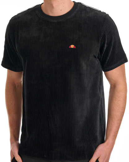 Ellesse Madori Velour T Shirt Black