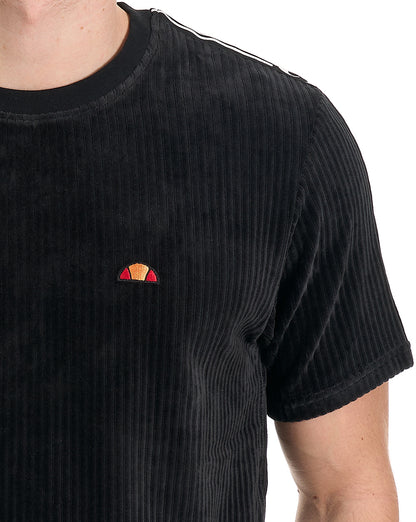 Ellesse Madori Velour T Shirt Black