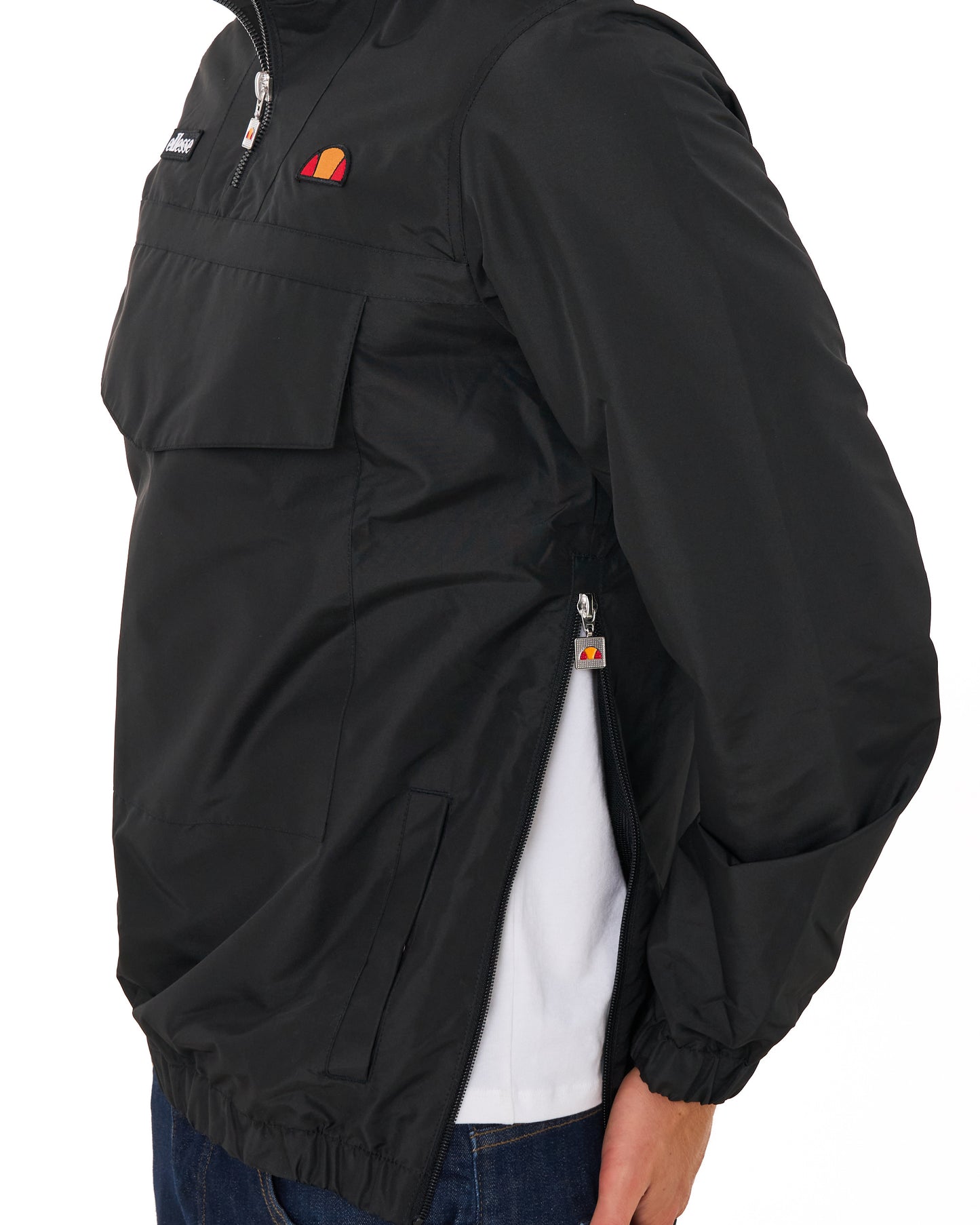 Ellesse Mont 1/4 Zip Lightweight Jacket Black