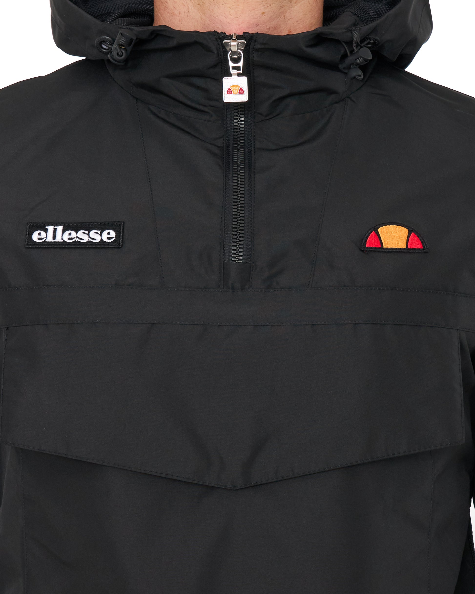 Ellesse Mont 1/4 Zip Lightweight Jacket Black